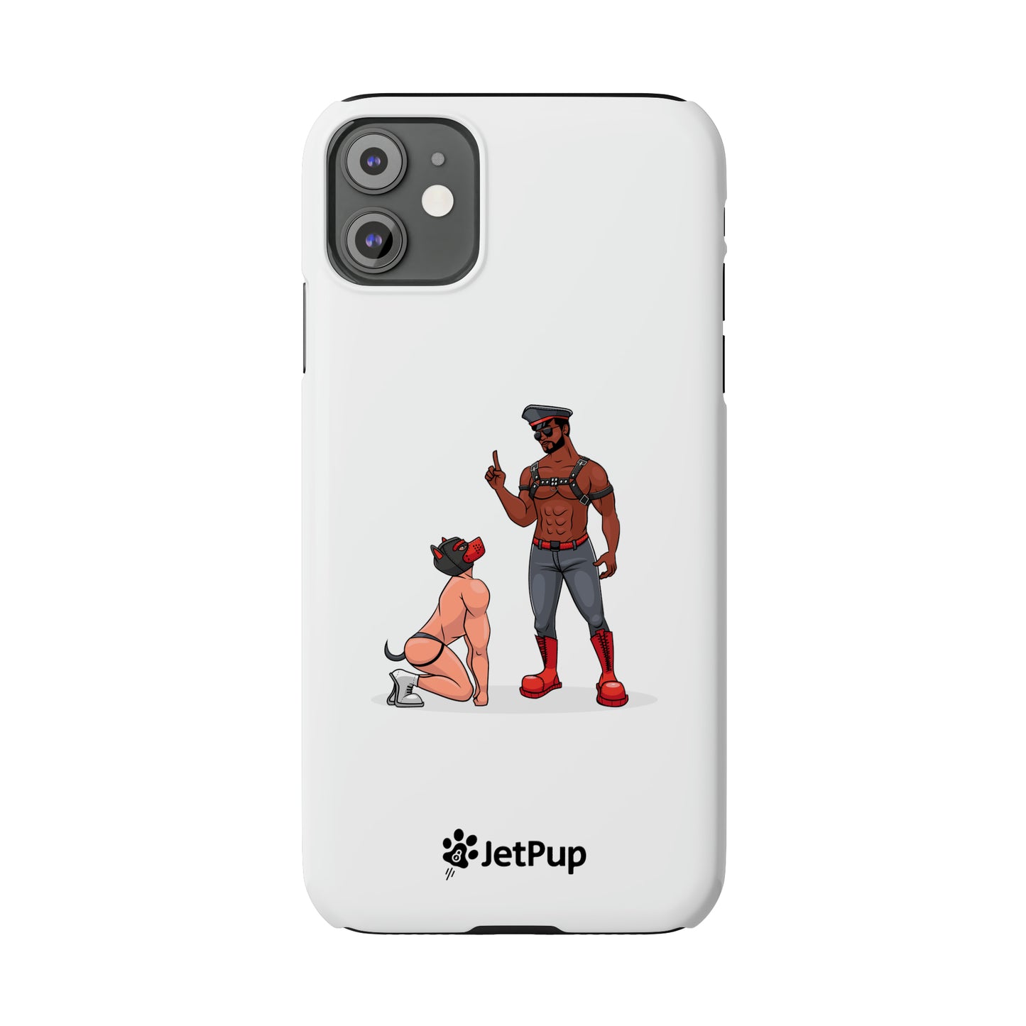 Sir & Pup Hood Slim iPhone Cases - White