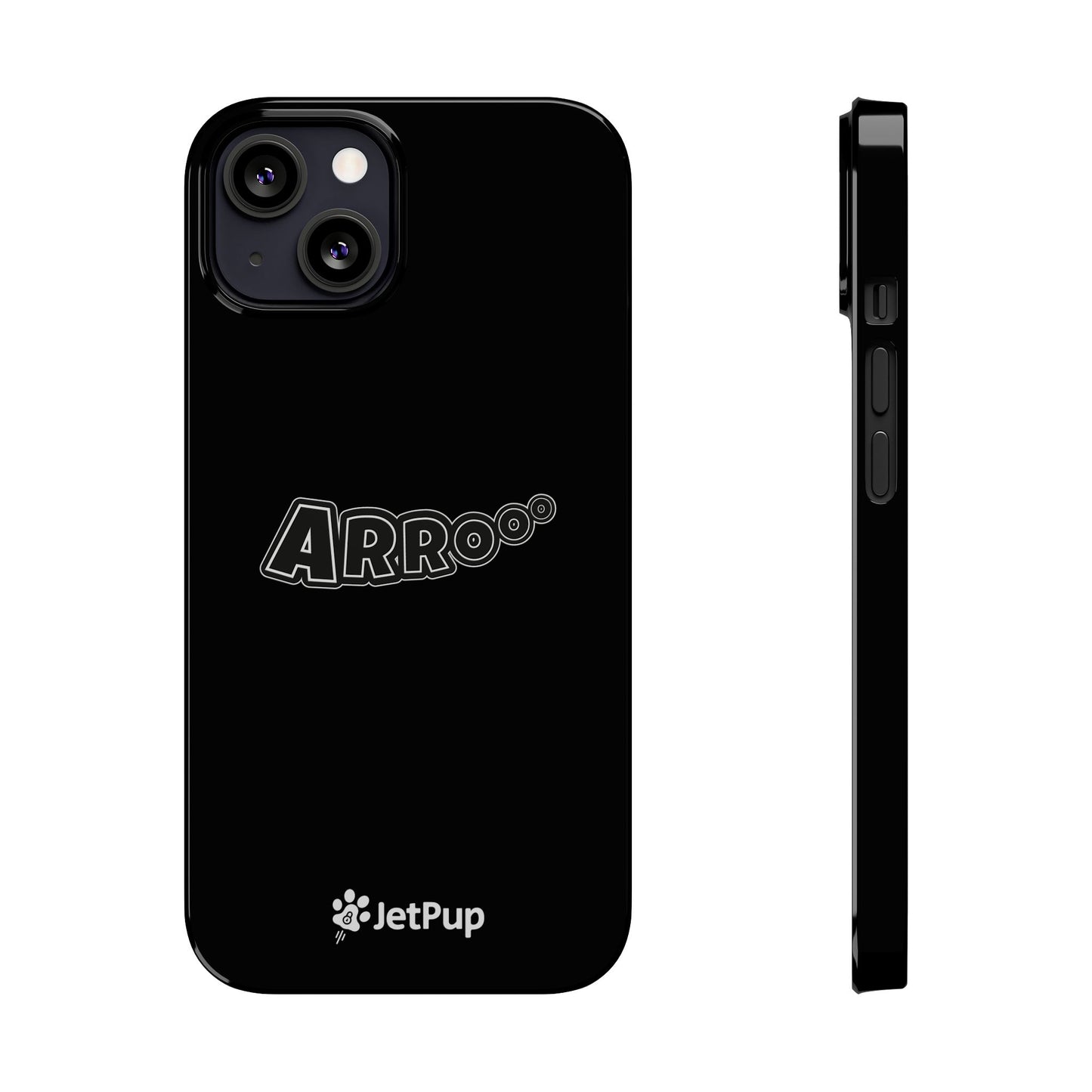 Arrooo Slim iPhone Cases - Black