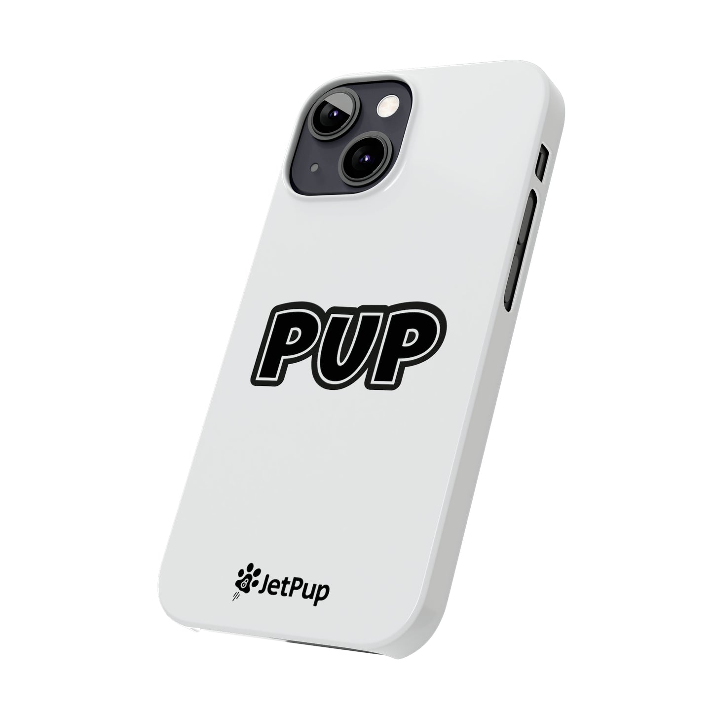 Pup Slim iPhone Cases - White