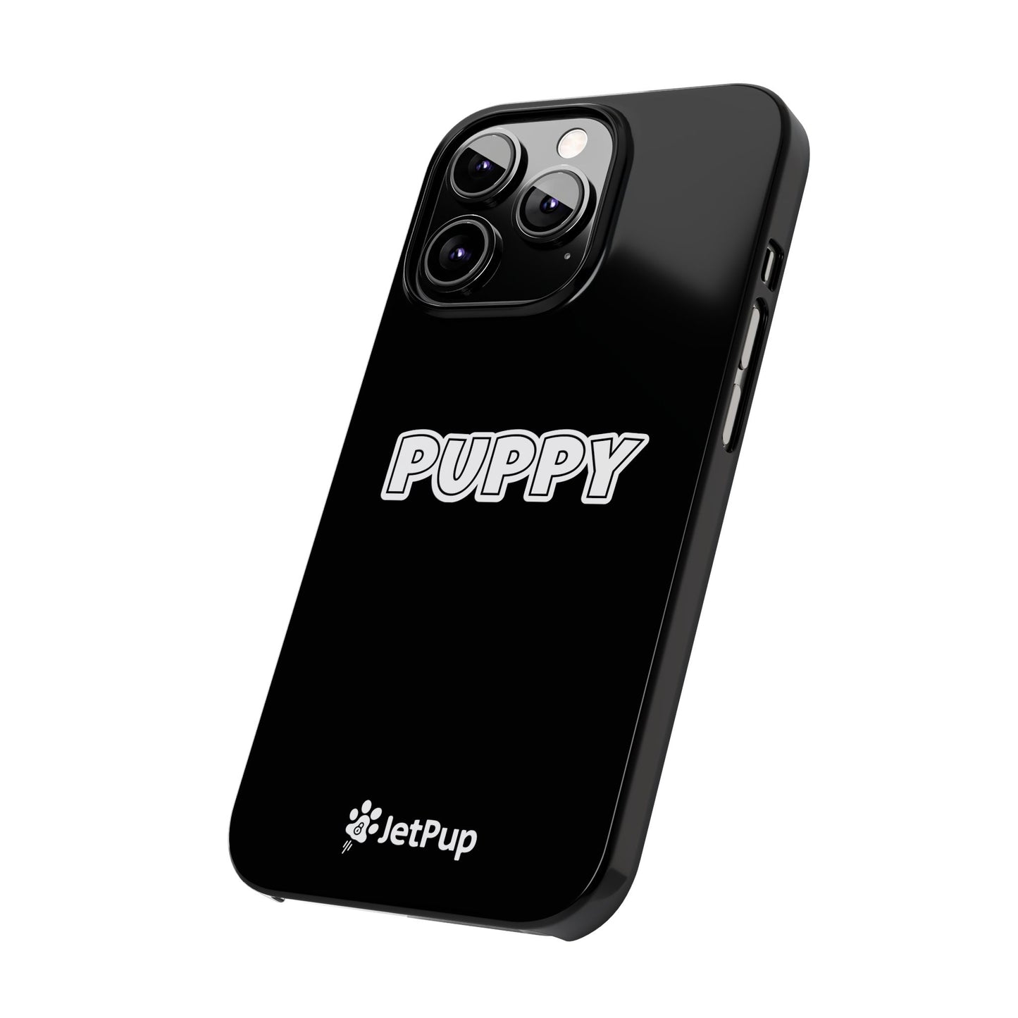 Puppy Slim iPhone Cases - Black