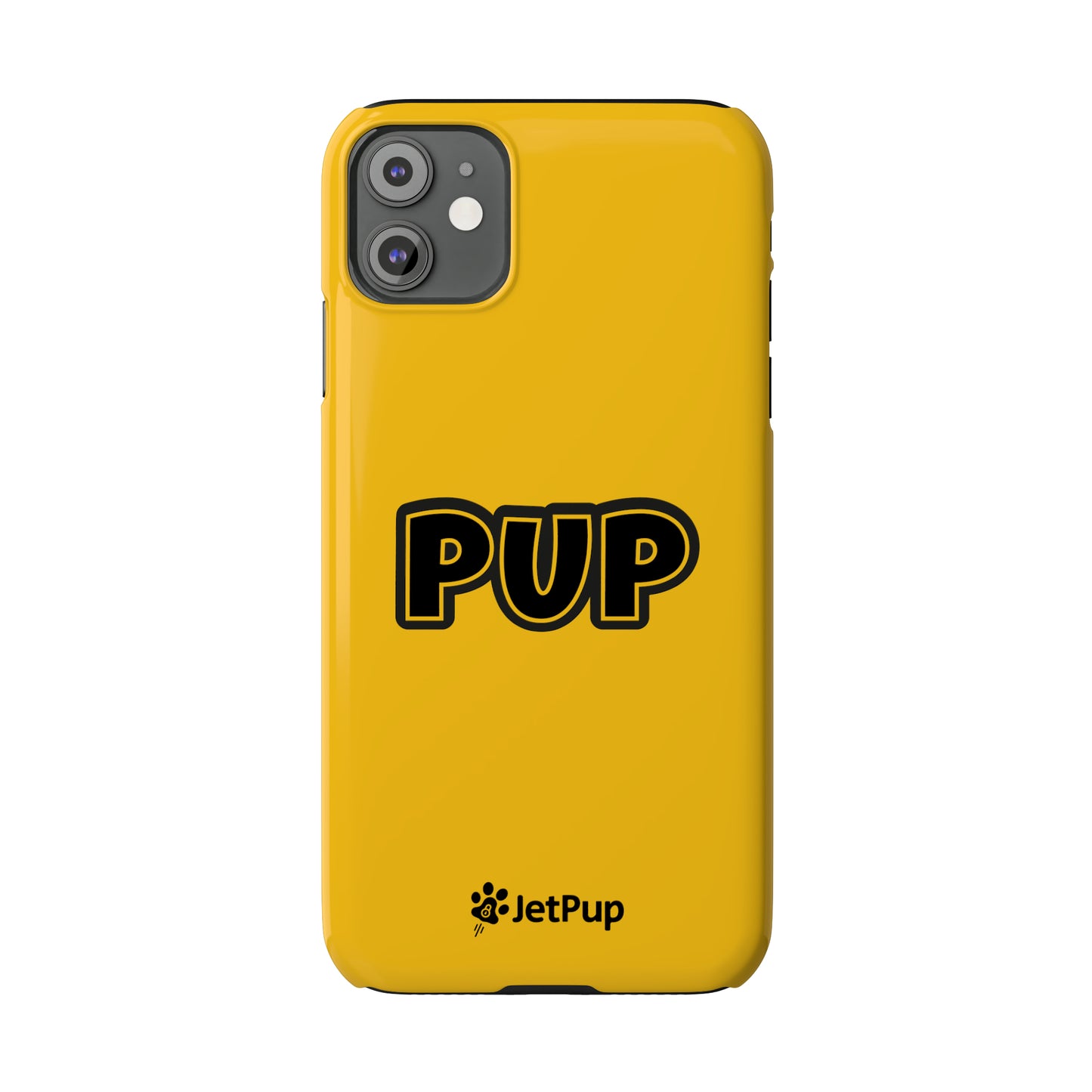 Pup Slim iPhone Cases - Yellow