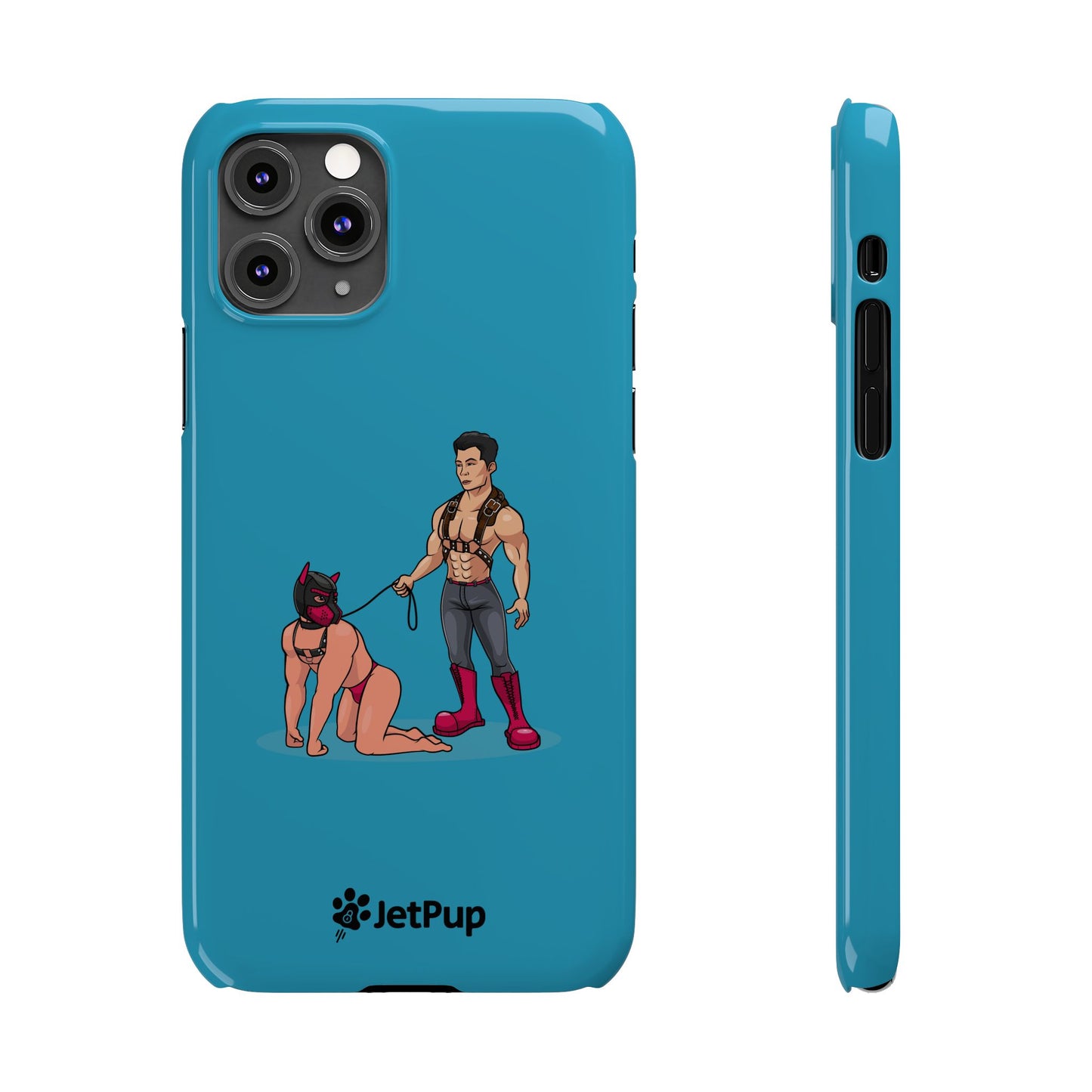 Handler & Pup Slim iPhone Cases - Turquoise