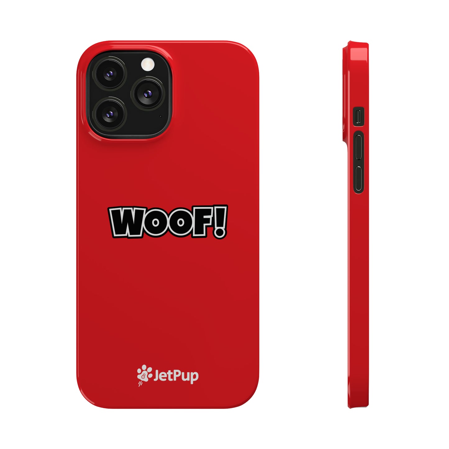 Woof Slim iPhone Cases - Red