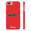 Woof Slim iPhone Cases - Red