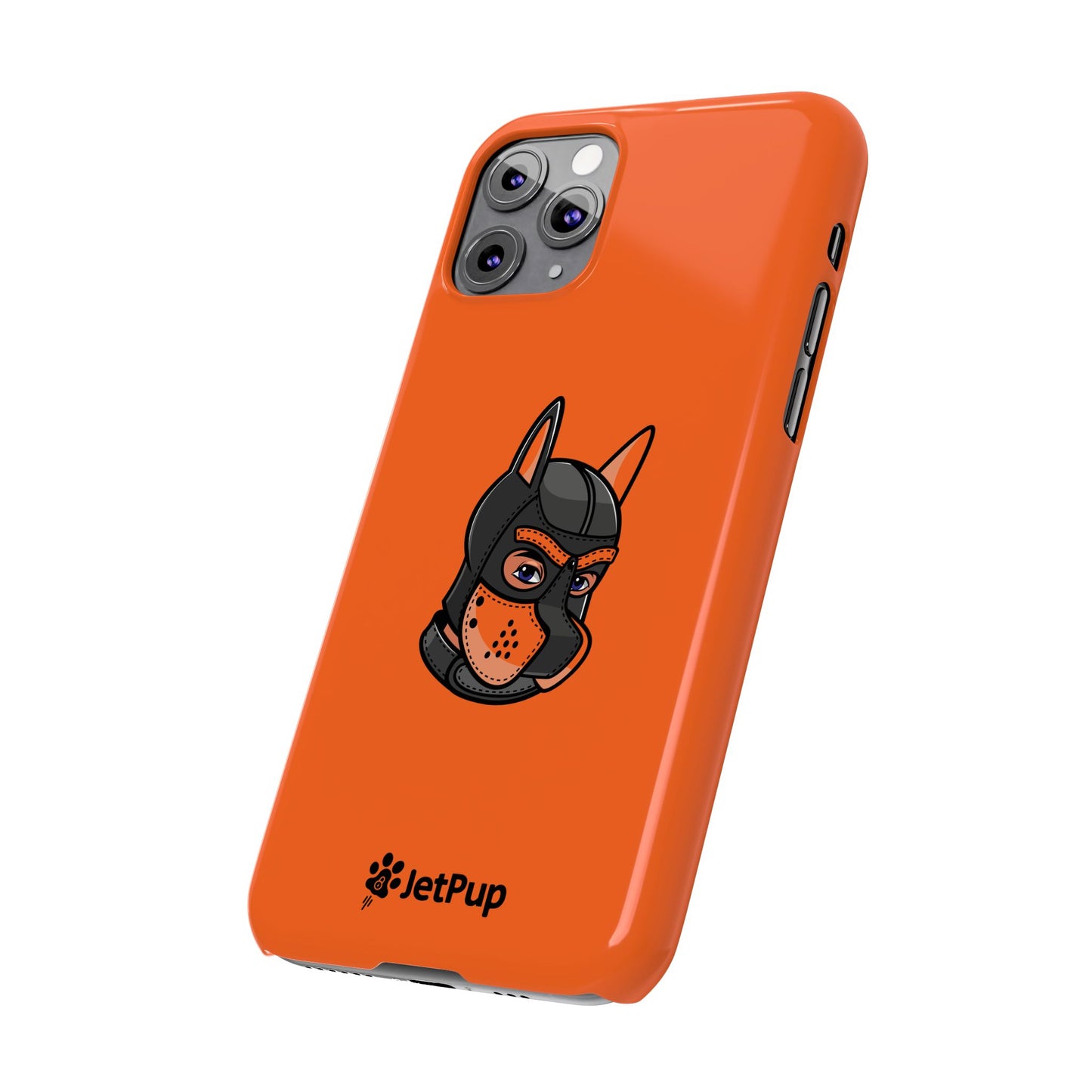 Pup Hood Slim iPhone Cases - Orange