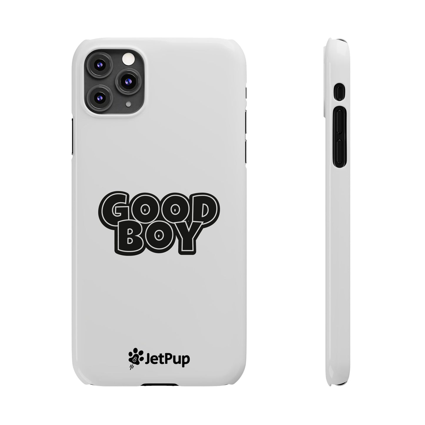 Good Boy Slim iPhone Cases - White