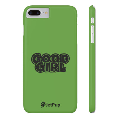 Good Girl Slim iPhone Cases - Green