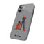 Dad & Pup Slim iPhone Cases - Grey