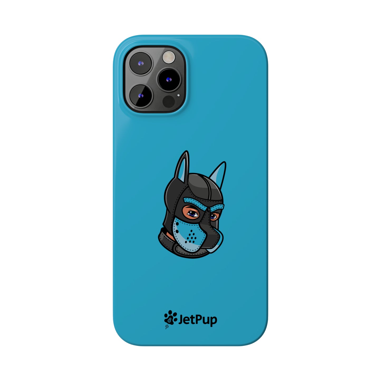 Pup Hood Slim iPhone Cases - Turquoise