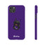 Pup Hood Slim iPhone Cases - Purple