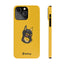 Pup Hood Slim iPhone Cases - Yellow