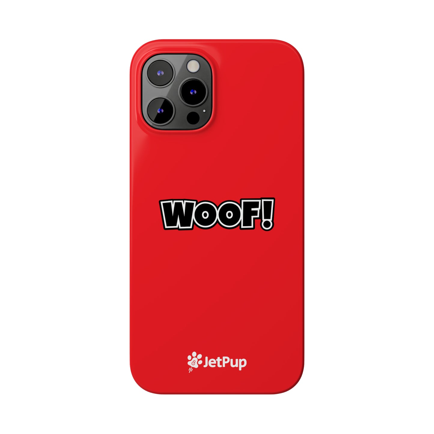 Woof Slim iPhone Cases - Red