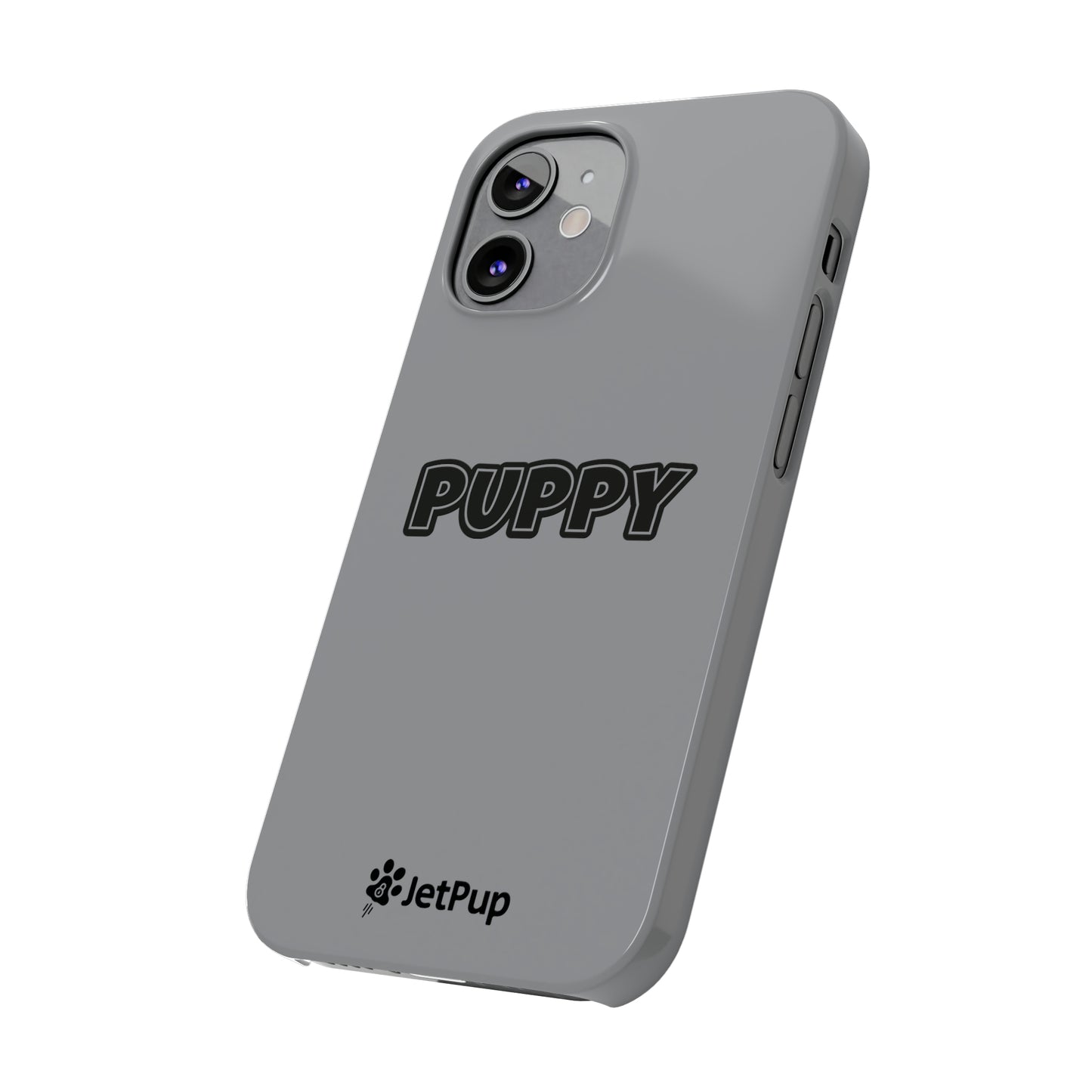 Puppy Slim iPhone Cases - Grey