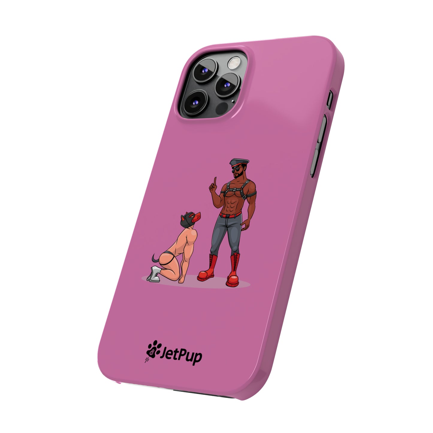 Sir & Pup Hood Slim iPhone Cases - Pink