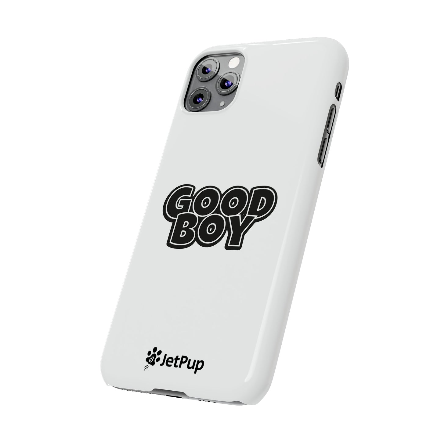 Good Boy Slim iPhone Cases - White