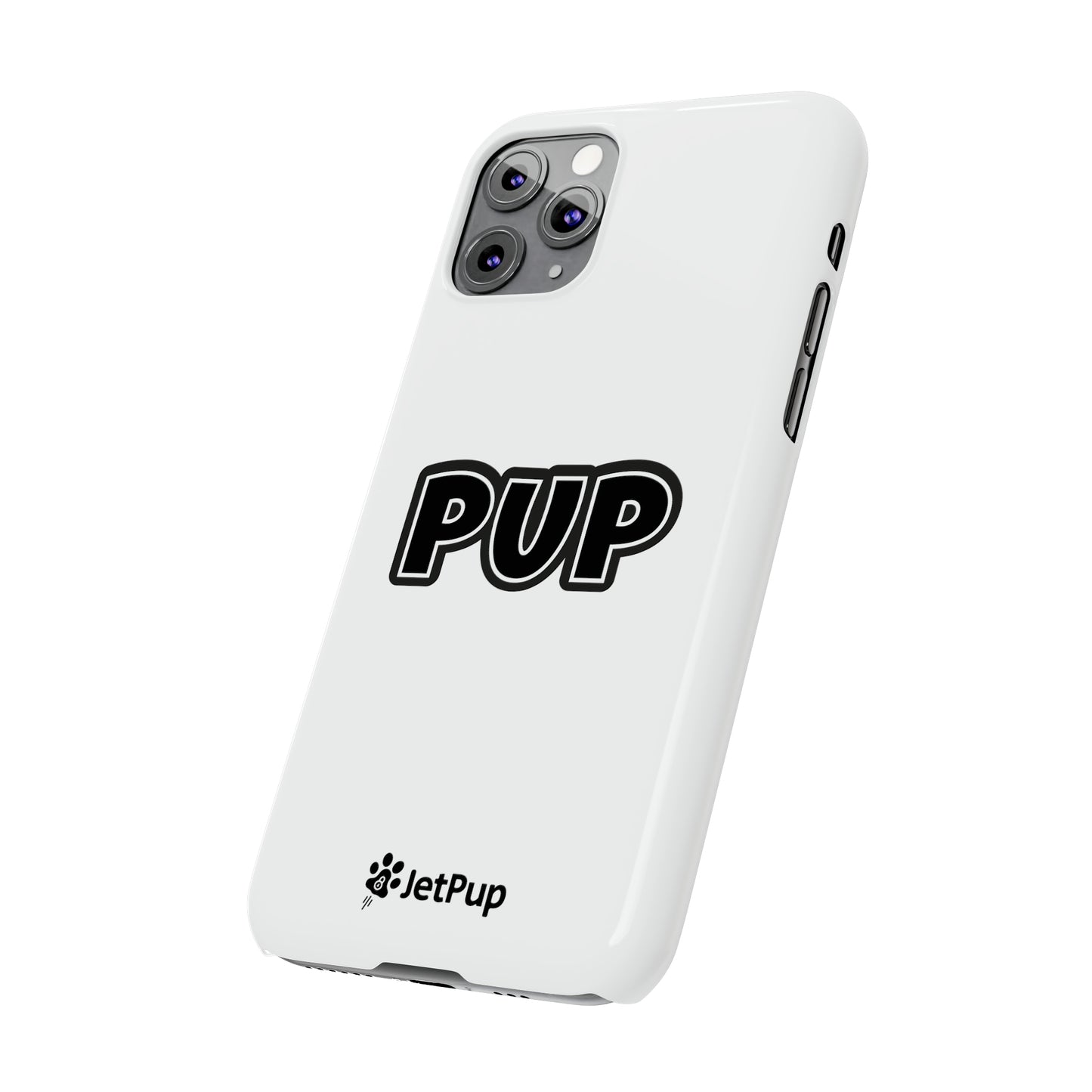 Pup Slim iPhone Cases - White