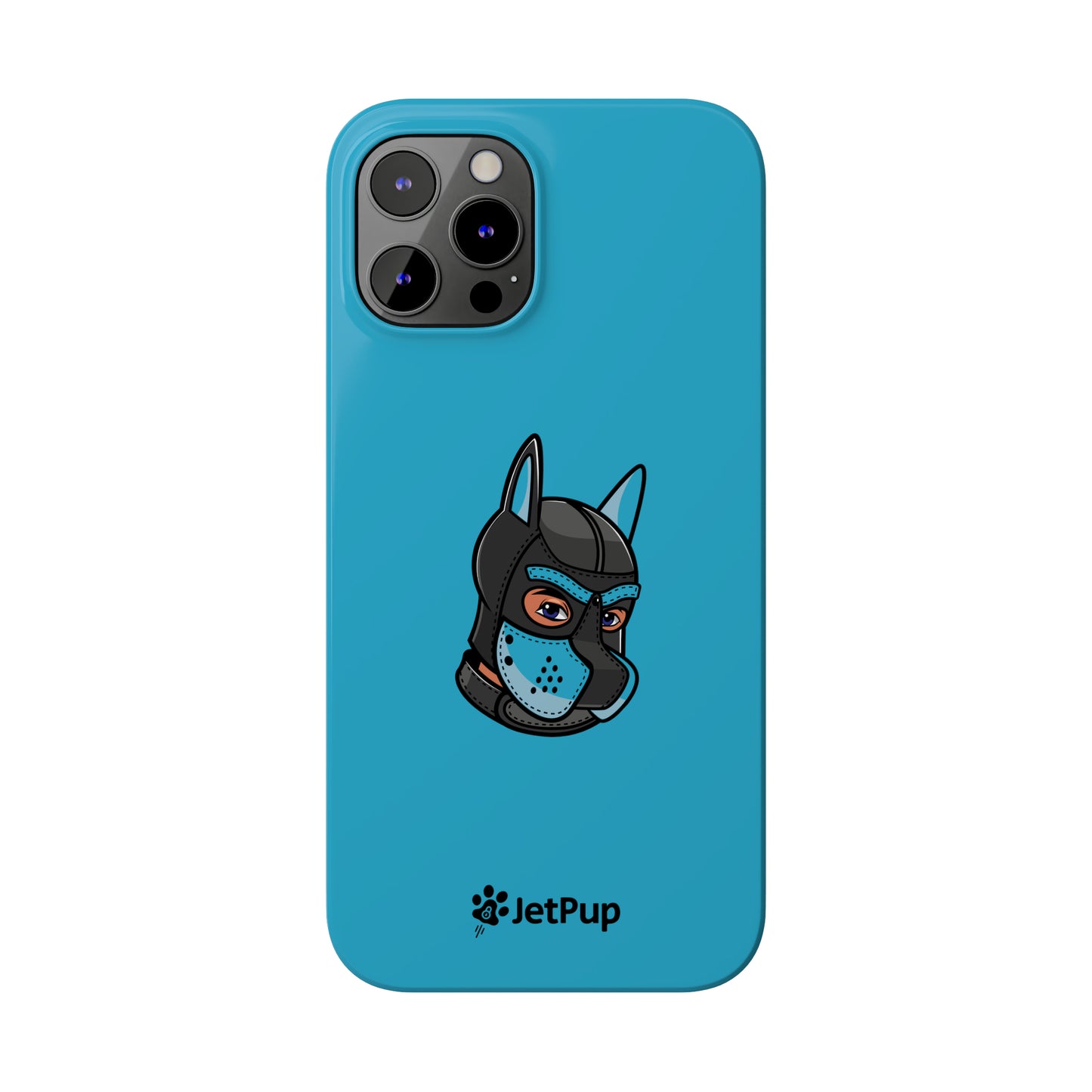 Pup Hood Slim iPhone Cases - Turquoise