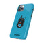 Pup Hood Slim iPhone Cases - Turquoise