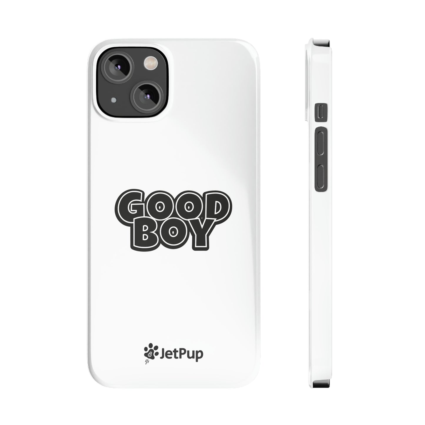 Good Boy Slim iPhone Cases - White