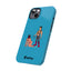 Handler & Pup Slim iPhone Cases - Turquoise