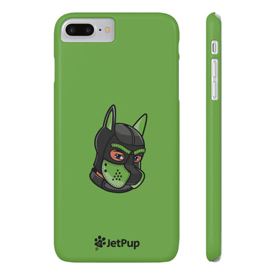 Pup Hood Slim iPhone Cases - Green