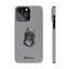 Pup Hood Slim iPhone Cases - Grey