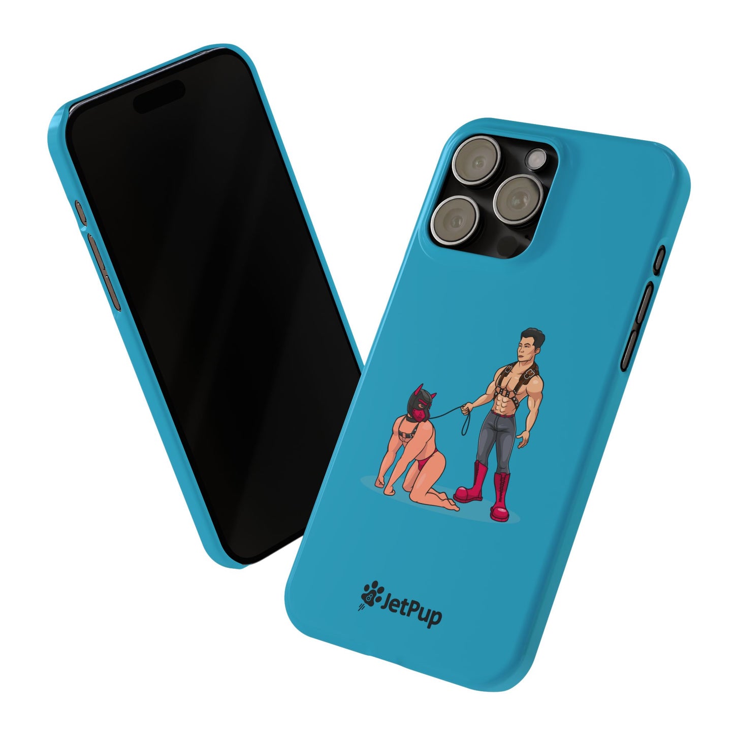 Handler & Pup Slim iPhone Cases - Turquoise