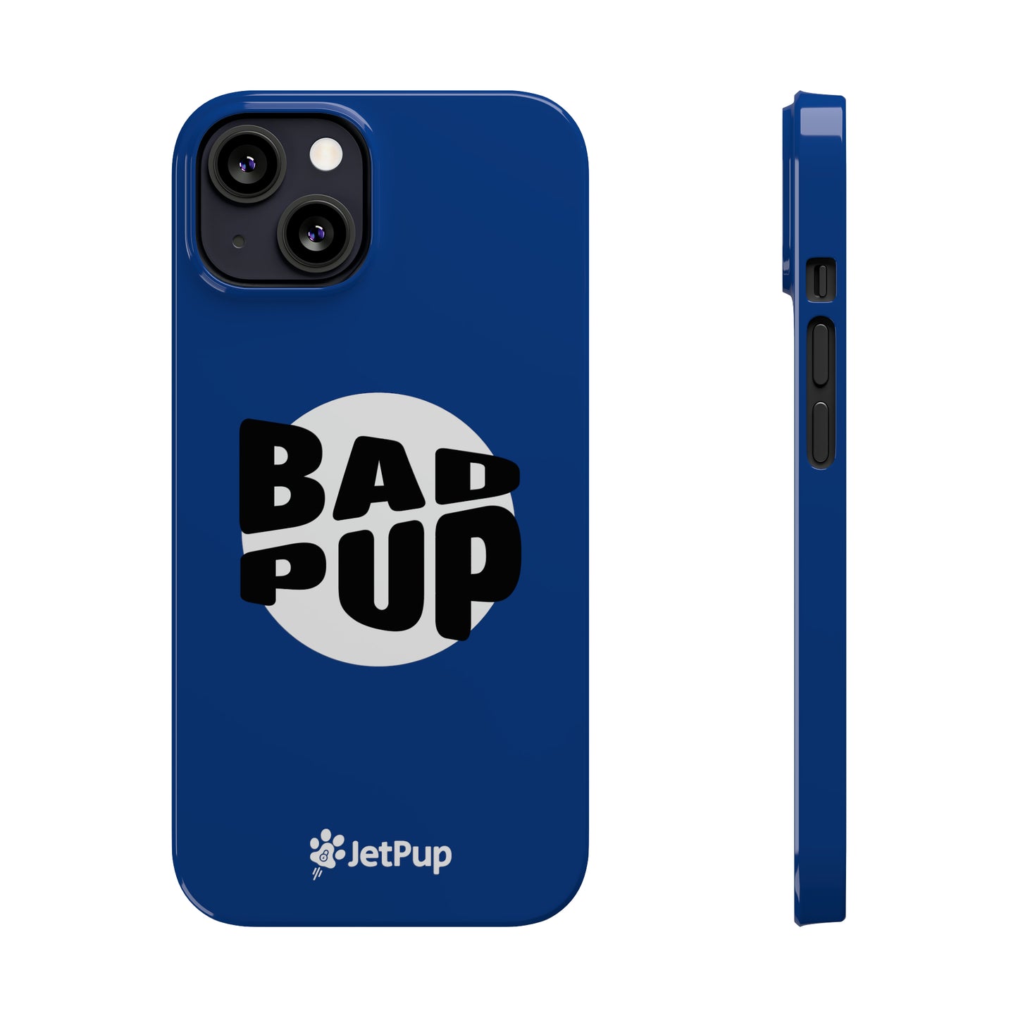 Bad Pup Slim iPhone Cases - Blue