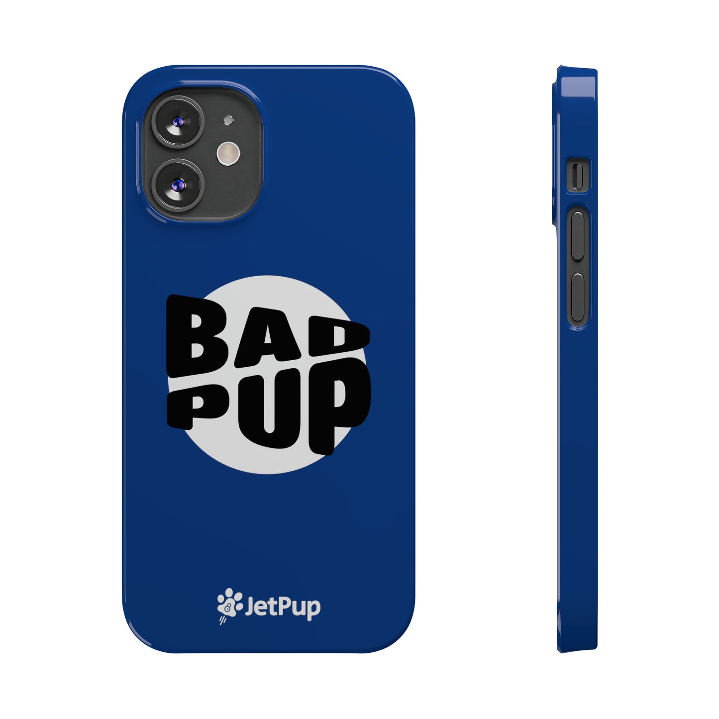 Bad Pup Slim iPhone Cases - Blue