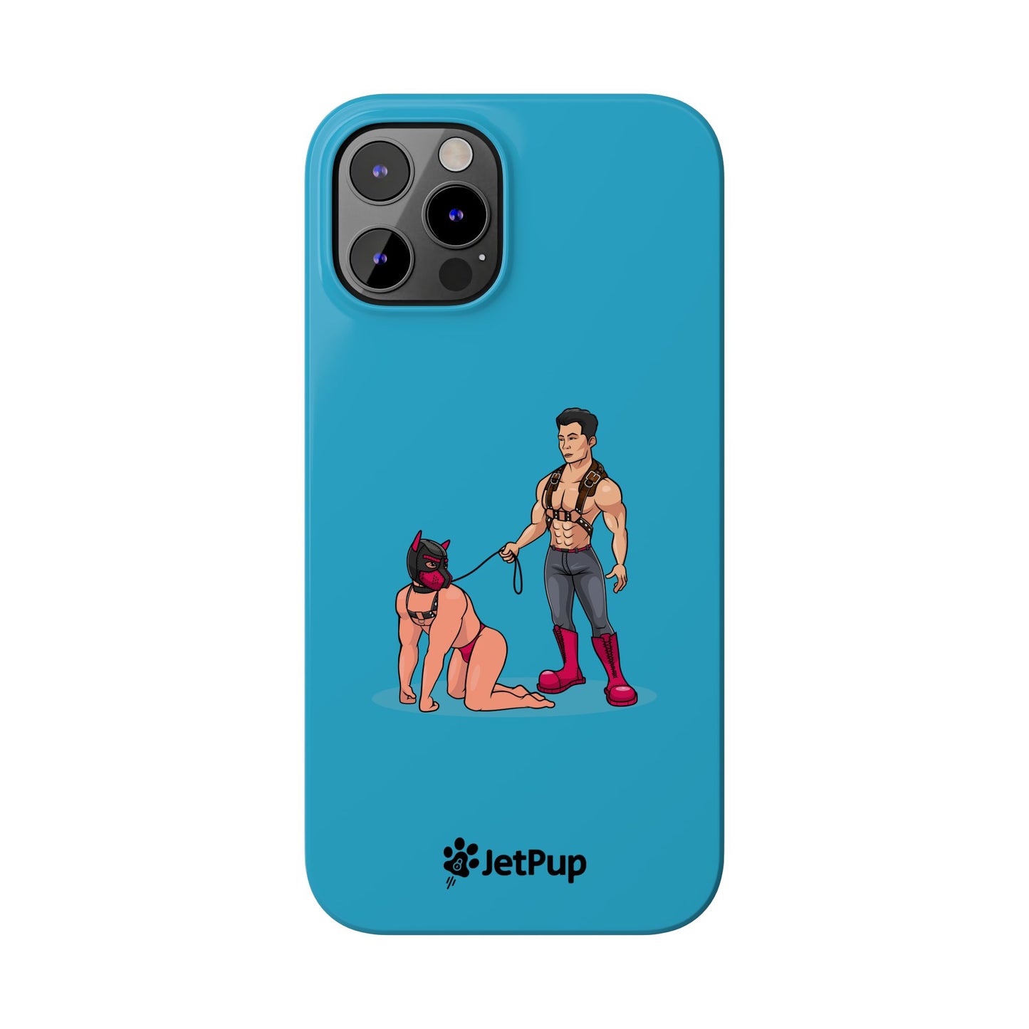 Handler & Pup Slim iPhone Cases - Turquoise