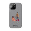 Handler & Pup Slim iPhone Cases - Grey