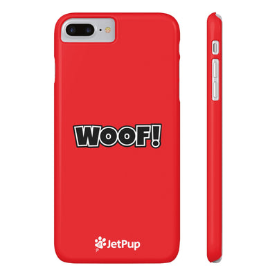 Woof Slim iPhone Cases - Red