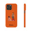 Handler & Pup Slim iPhone Cases - Orange
