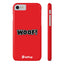 Woof Slim iPhone Cases - Red