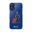 Dad & Pup Slim iPhone Cases - Blue