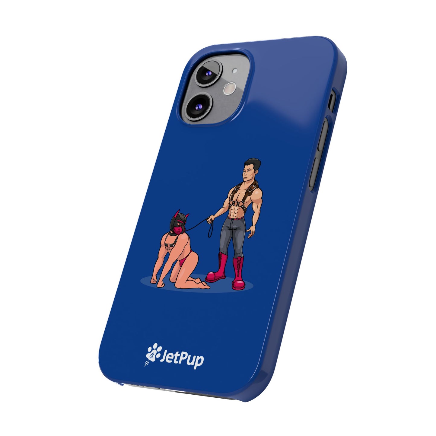 Handler & Pup Slim iPhone Cases - Blue