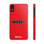 Woof Slim iPhone Cases - Red