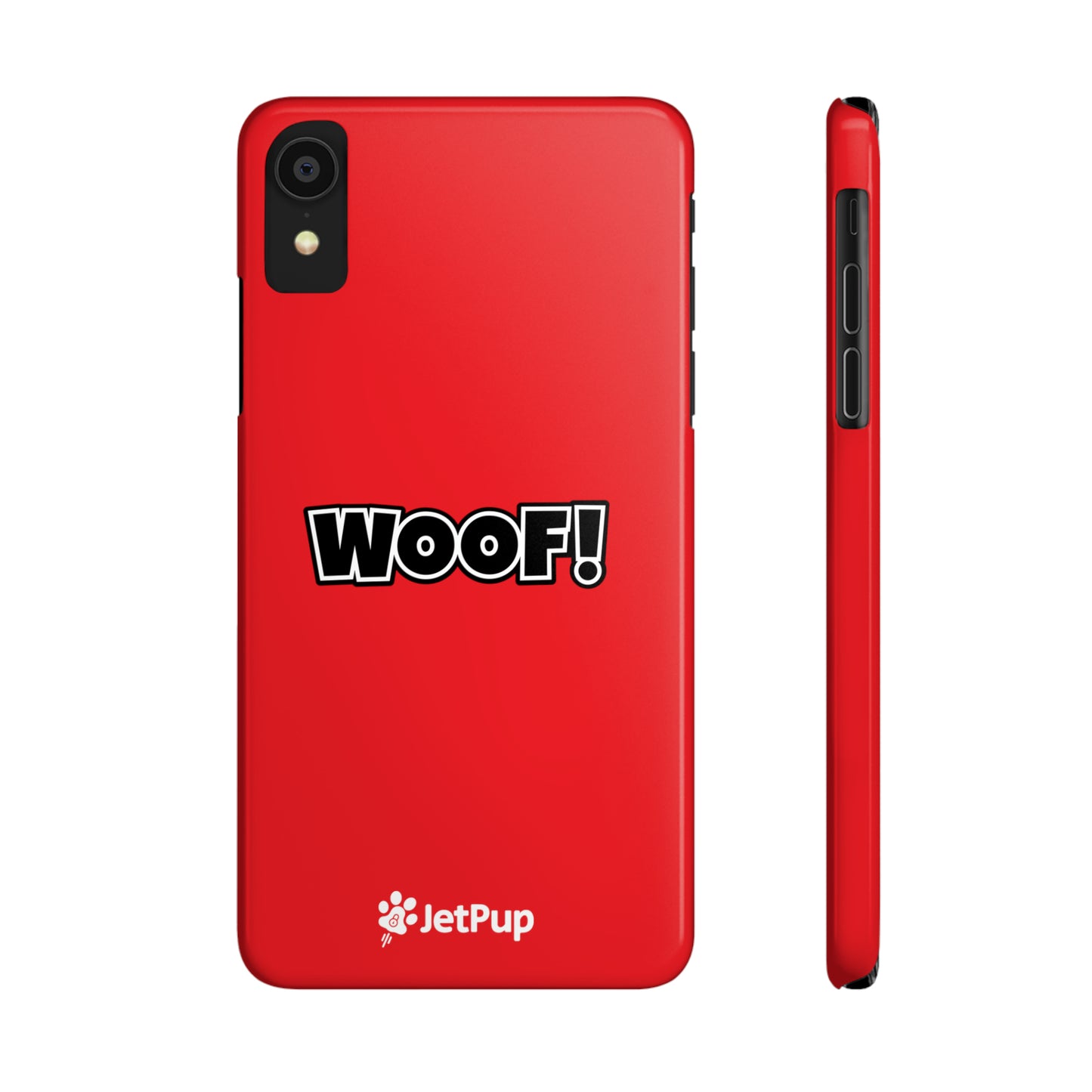 Woof Slim iPhone Cases - Red