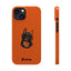 Pup Hood Slim iPhone Cases - Orange