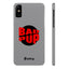 Bad Pup Slim iPhone Cases - Grey