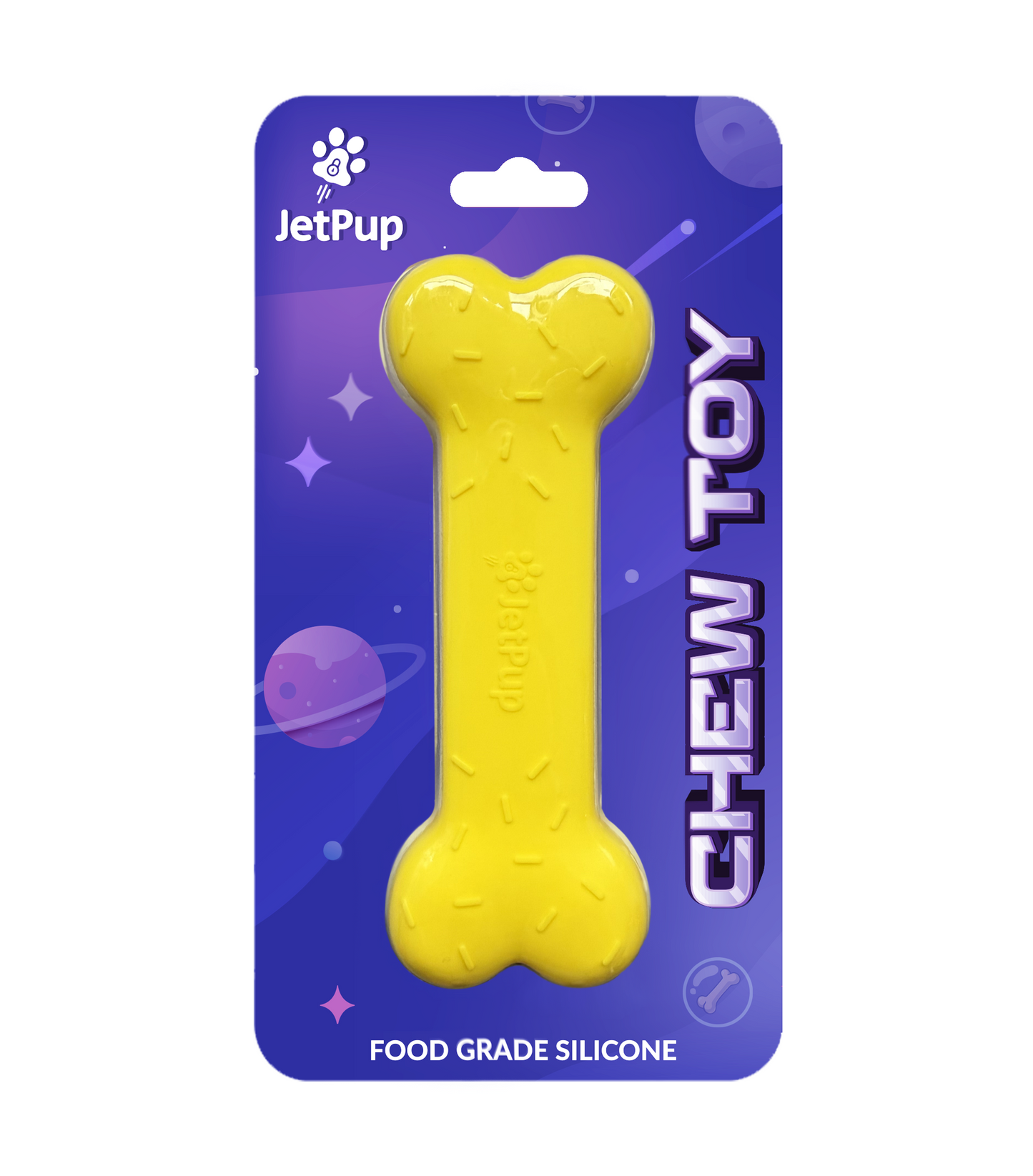 Yellow Bone Chew Toy for Human Puppies