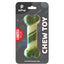 A camouflage green swirl silicone bone-shaped chew toy for human puppies, packaged on a card with the JetPup logo and marked as limited edition.