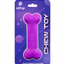 Purple silicone chew toy bone for human pups featuring purple space theme with JetPup logo and food grade silicone tag.
