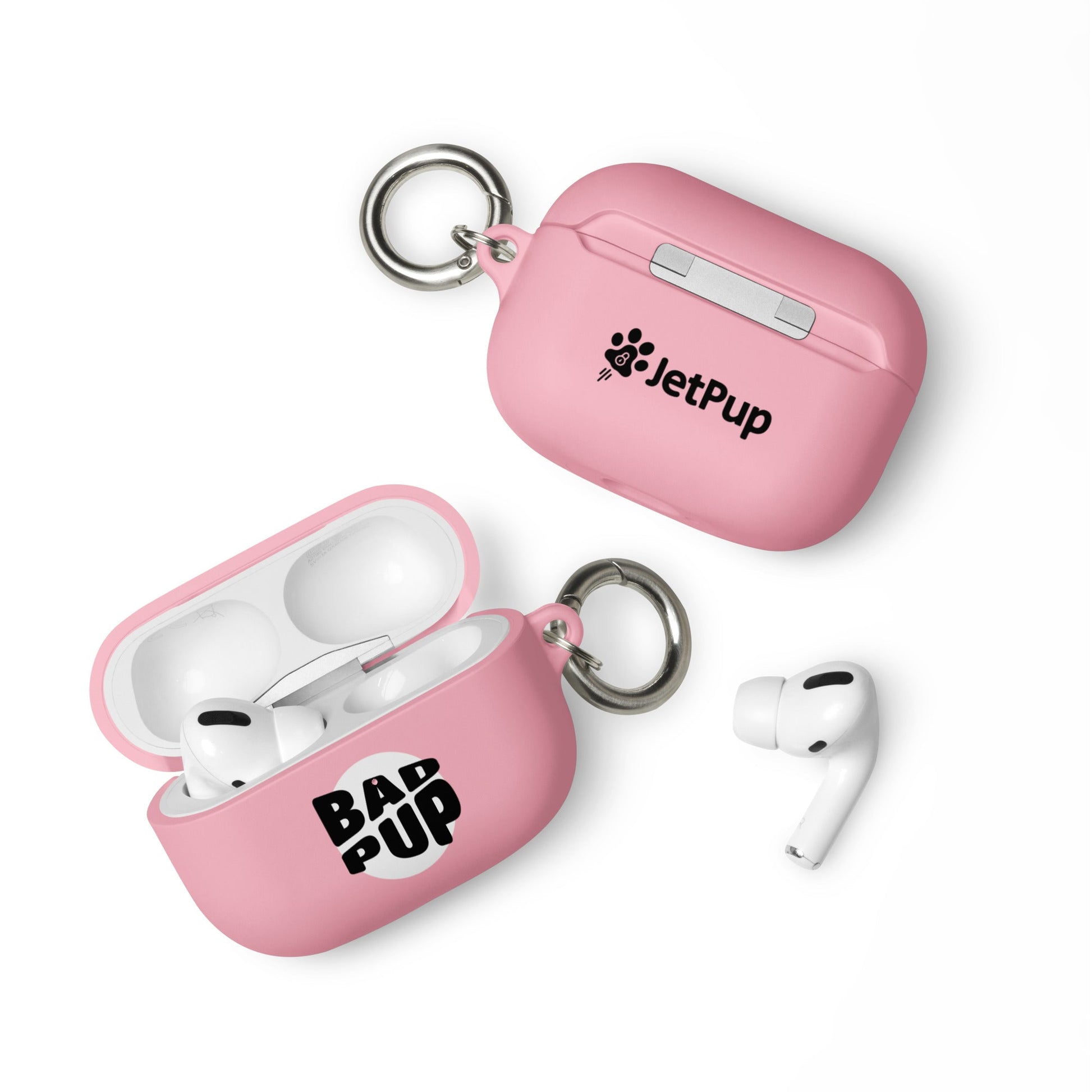 Bad Pup AirPods Case - Pink - JetPup