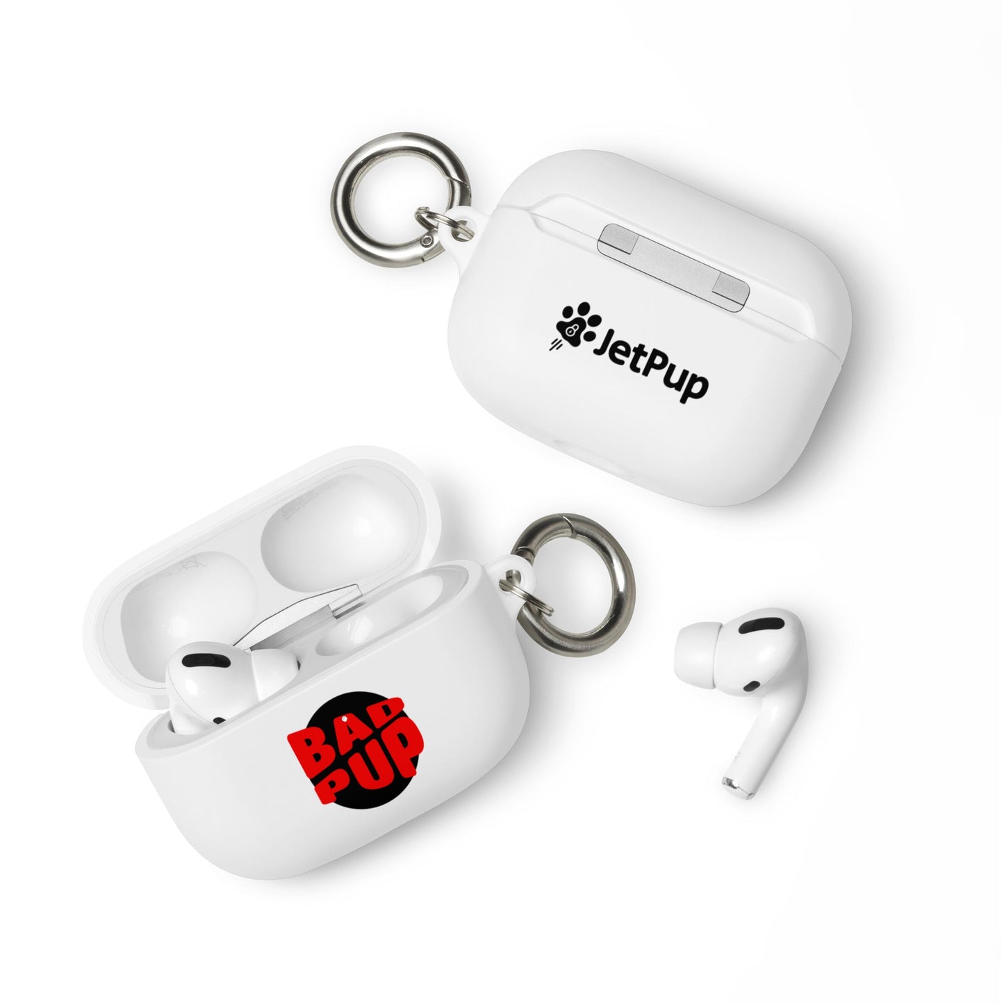 Bad Pup AirPods Case - White - JetPup