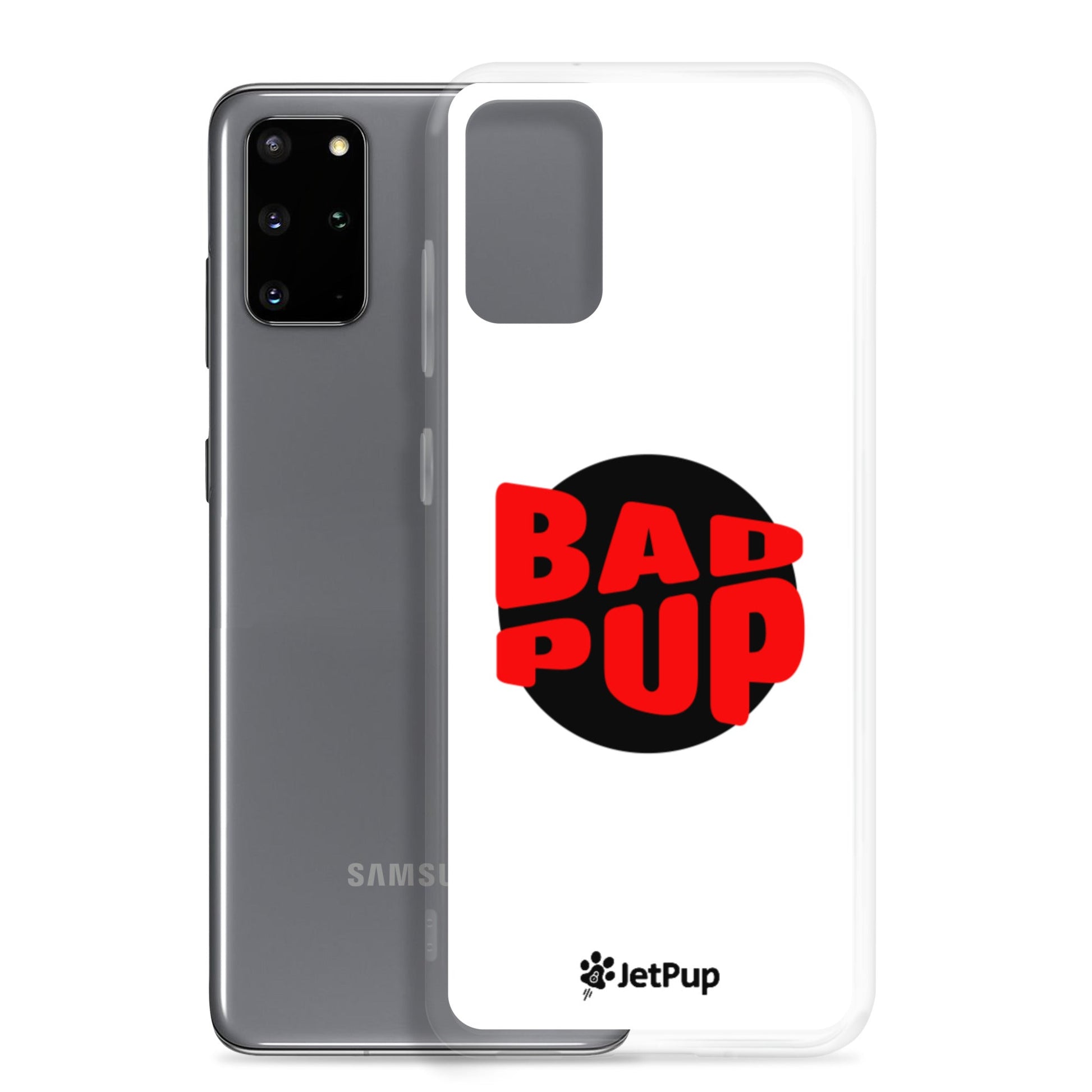 Bad Pup Samsung Case - White - JetPup