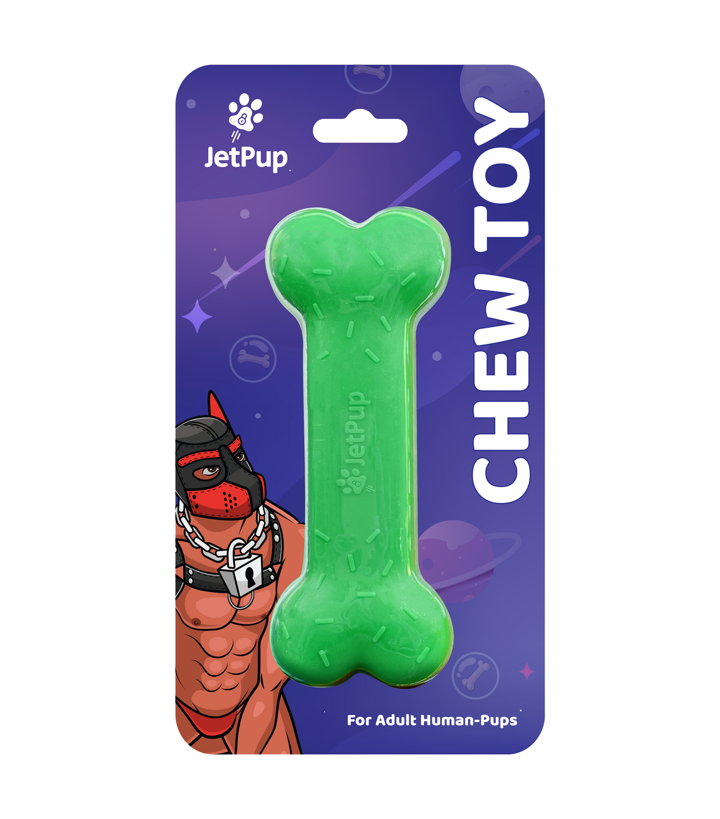 Green Bone Chew Toy for Human Puppies