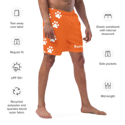 Paw Print Swim Trunks (Multiple Colors) - JetPup