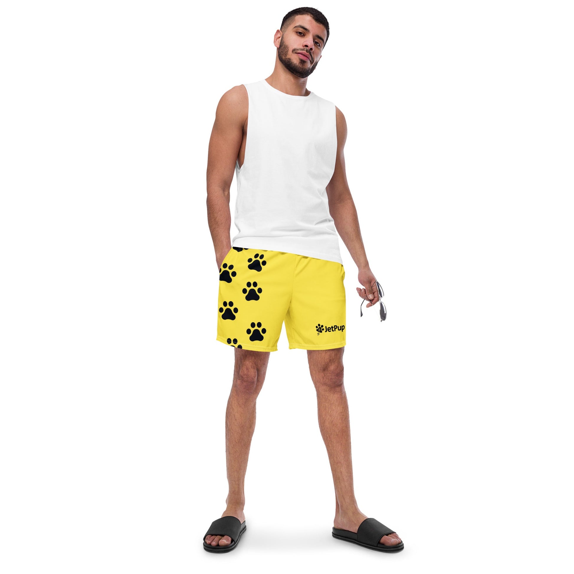 Paw Print Swim Trunks (Multiple Colors) - JetPup