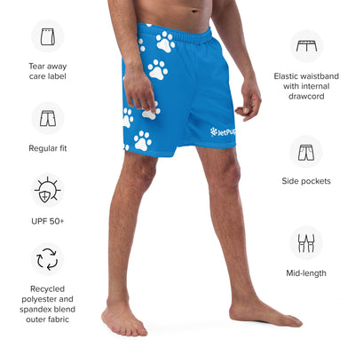 Paw Print Swim Trunks (Multiple Colors) - JetPup